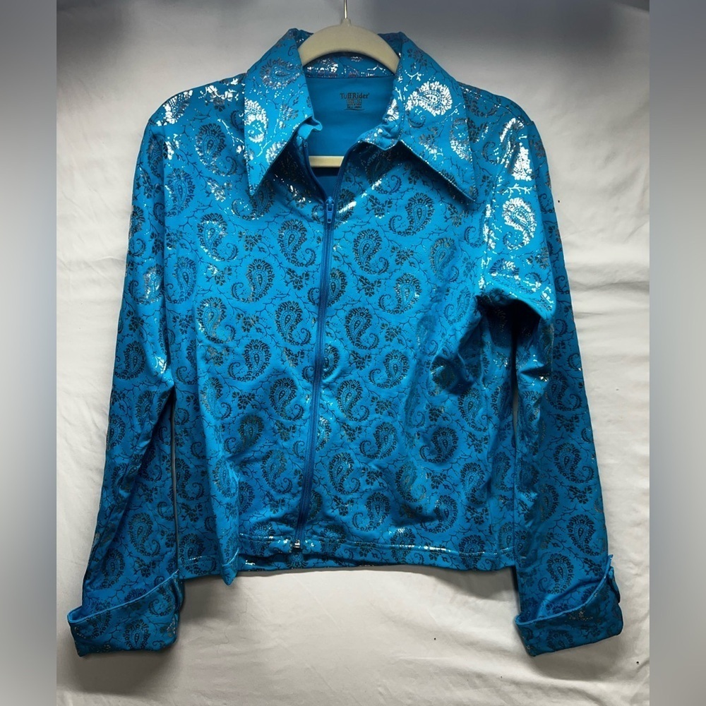 Teal western day/rail top.